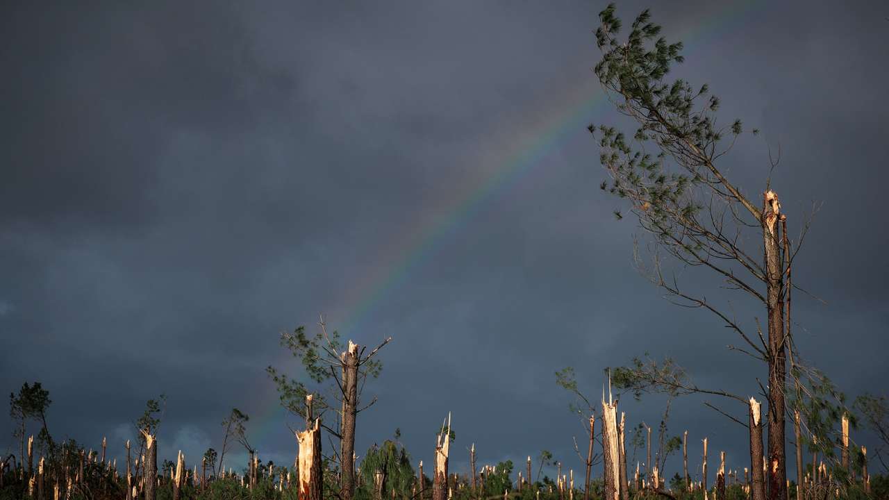 Aftermath of storm Kristin in Portugal