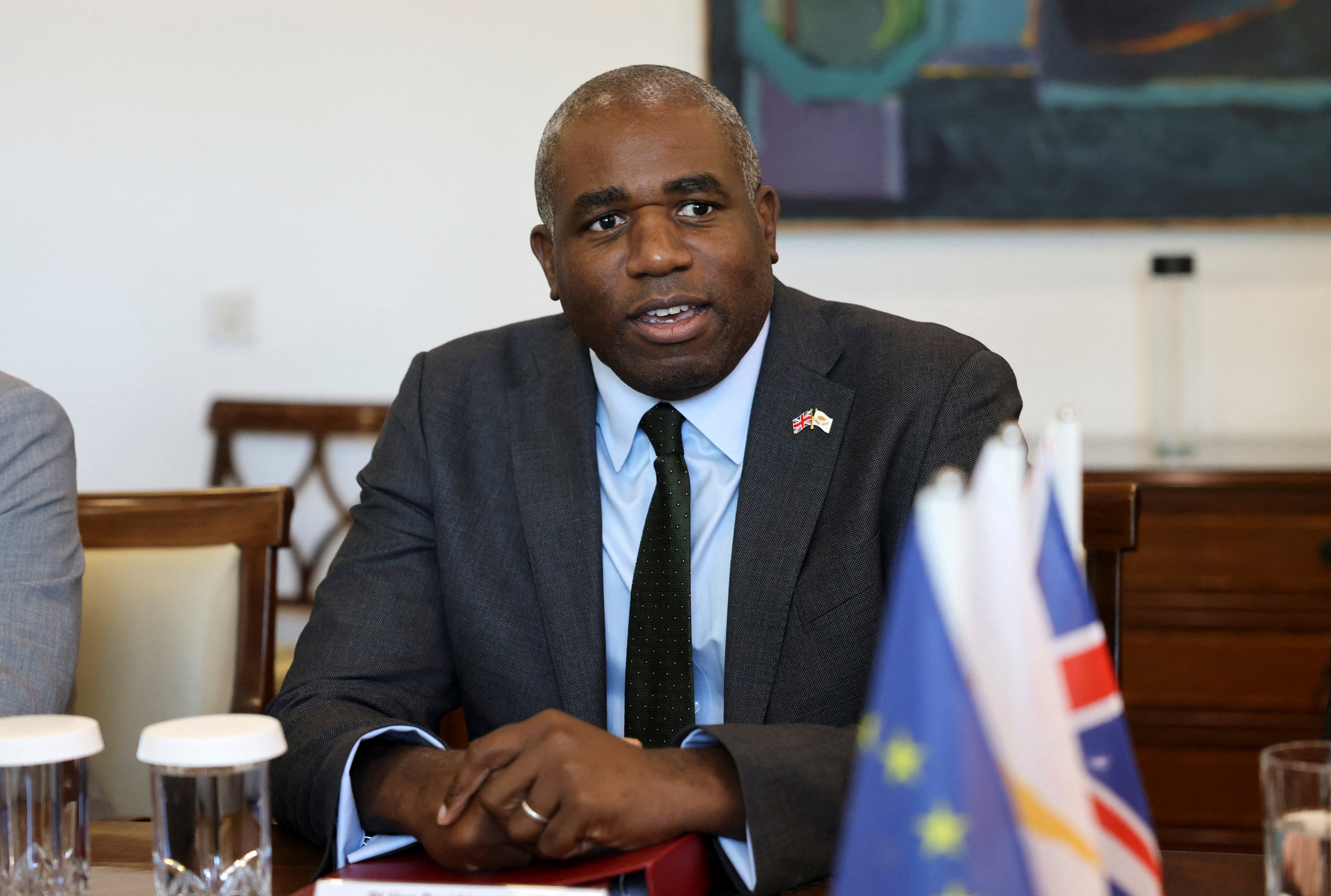 British Foreign Secretary David Lammy visits Cyprus