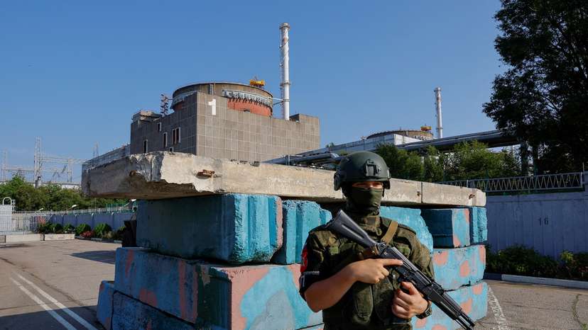 FILE PHOTO: IAEA expert mission visits Zaporizhzhia Nuclear Power Plant
