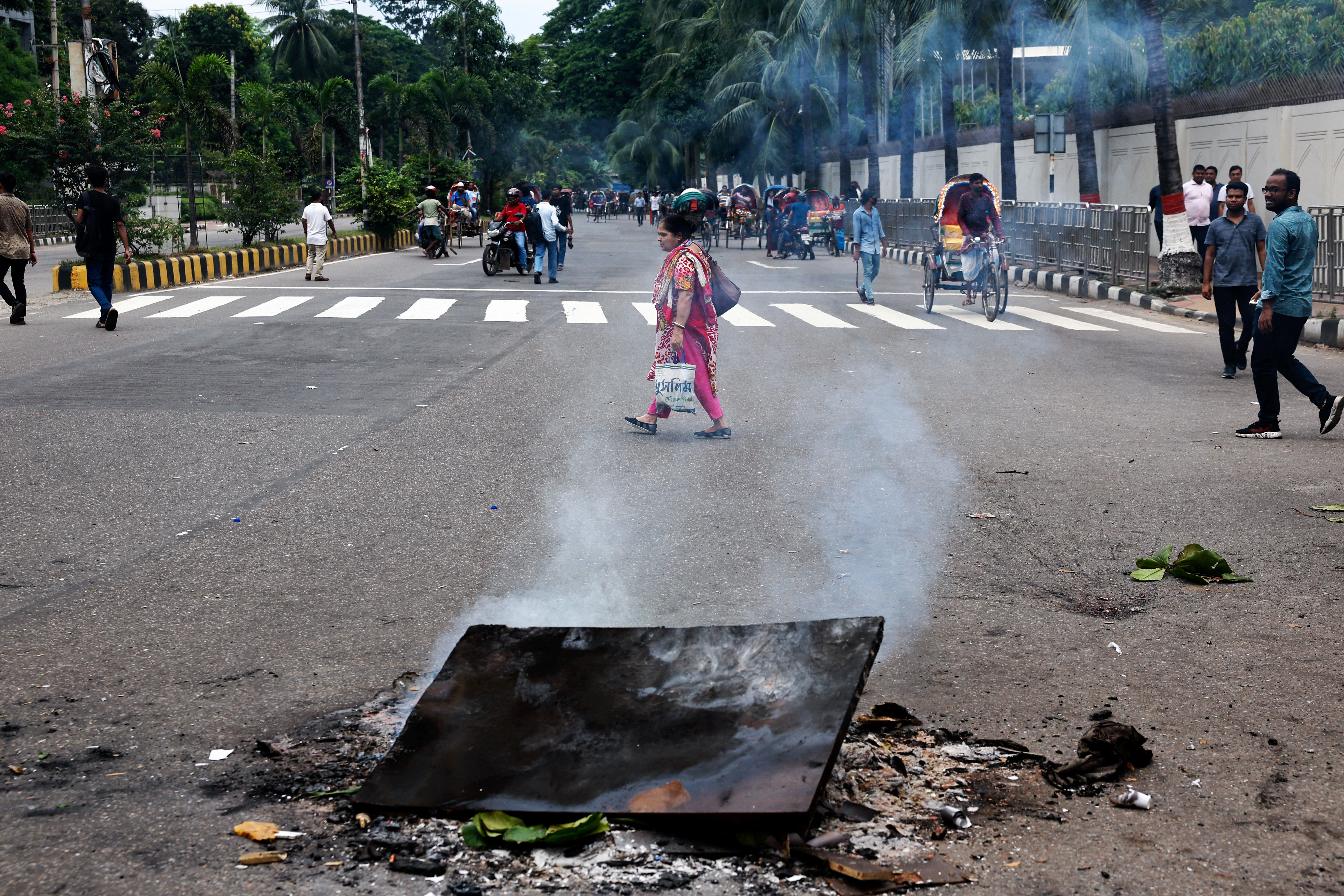 Protest against Bangladeshi PM Hasina, in Dhaka