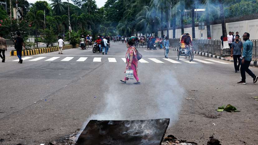 Protest against Bangladeshi PM Hasina, in Dhaka
