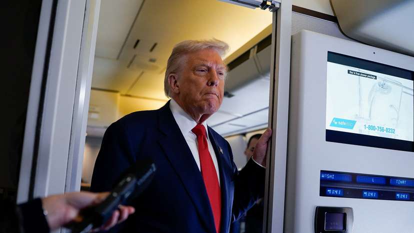 U.S. President Trump departs for Florida from Joint Base Andrews