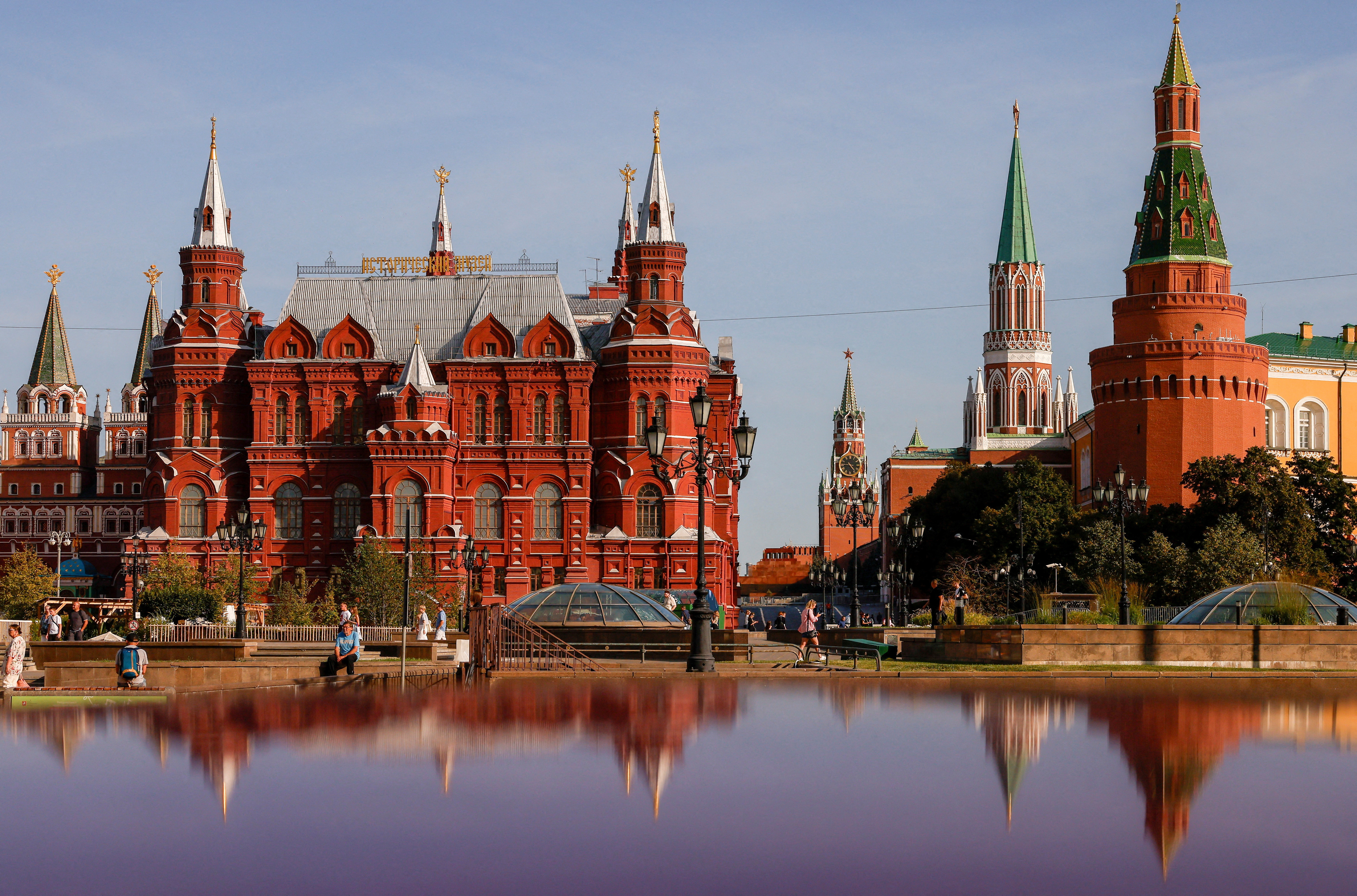 FILE PHOTO: A view shows the Kremlin Wall and the State Historical Museum in central Moscow