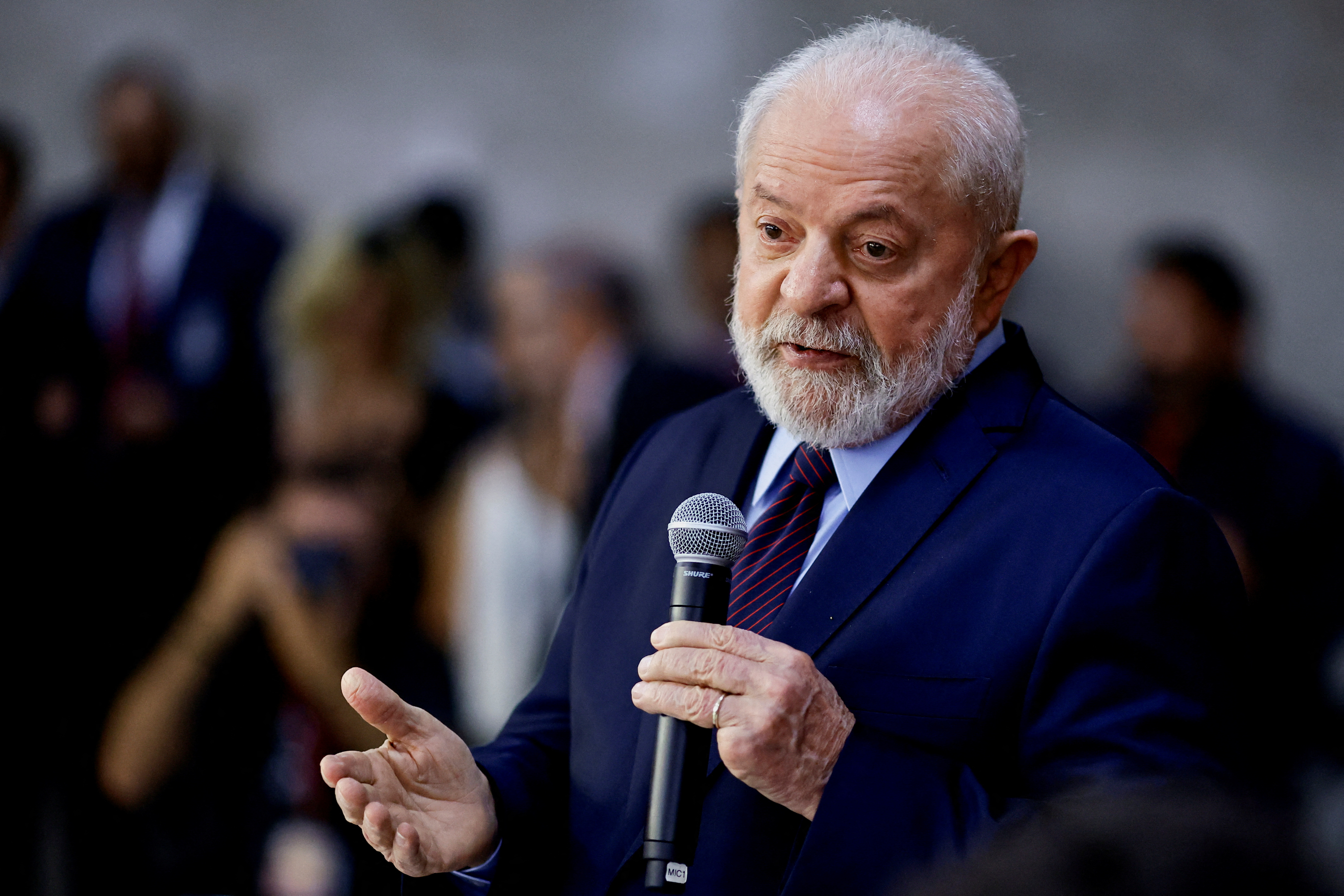 Brazil's Lula holds press conference