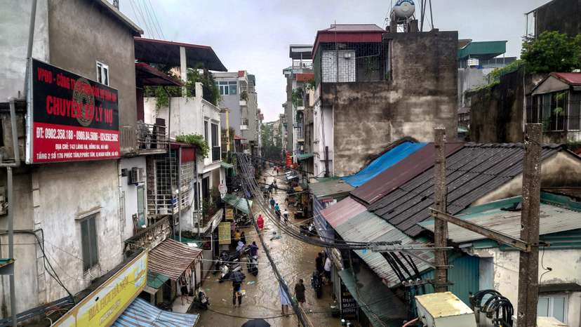 FILE PHOTO: Floods following the impact of Typhoon Yagi, in Hanoi
