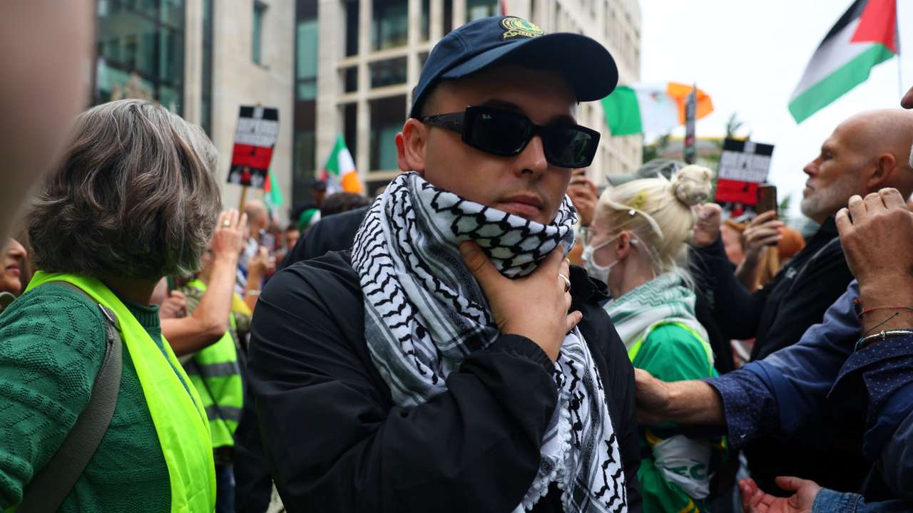 Member of Irish rap group Kneecap in UK court on terrorism charge