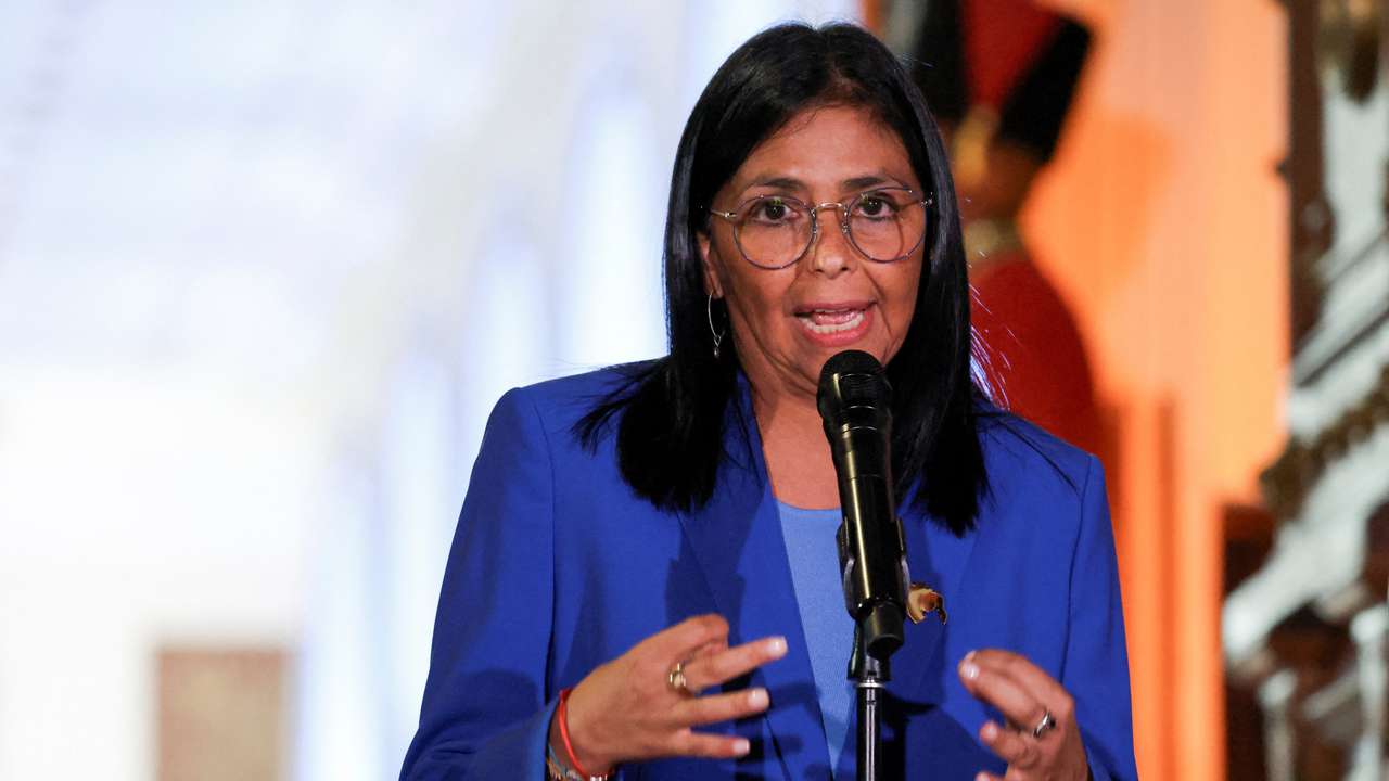 Venezuela's interim President Rodriguez meets with members of the National Assembly after the approval of the amnesty law, in Caracas