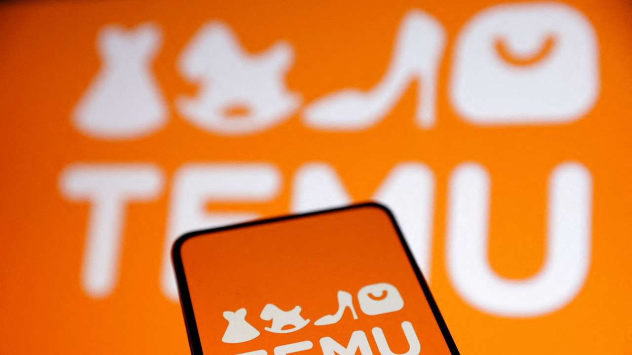FILE PHOTO: Illustration shows Temu logo