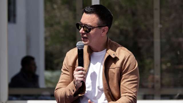 Ecuador's President Noboa attends an event at the Ministry of Economic and Social Inclusion, in Quito
