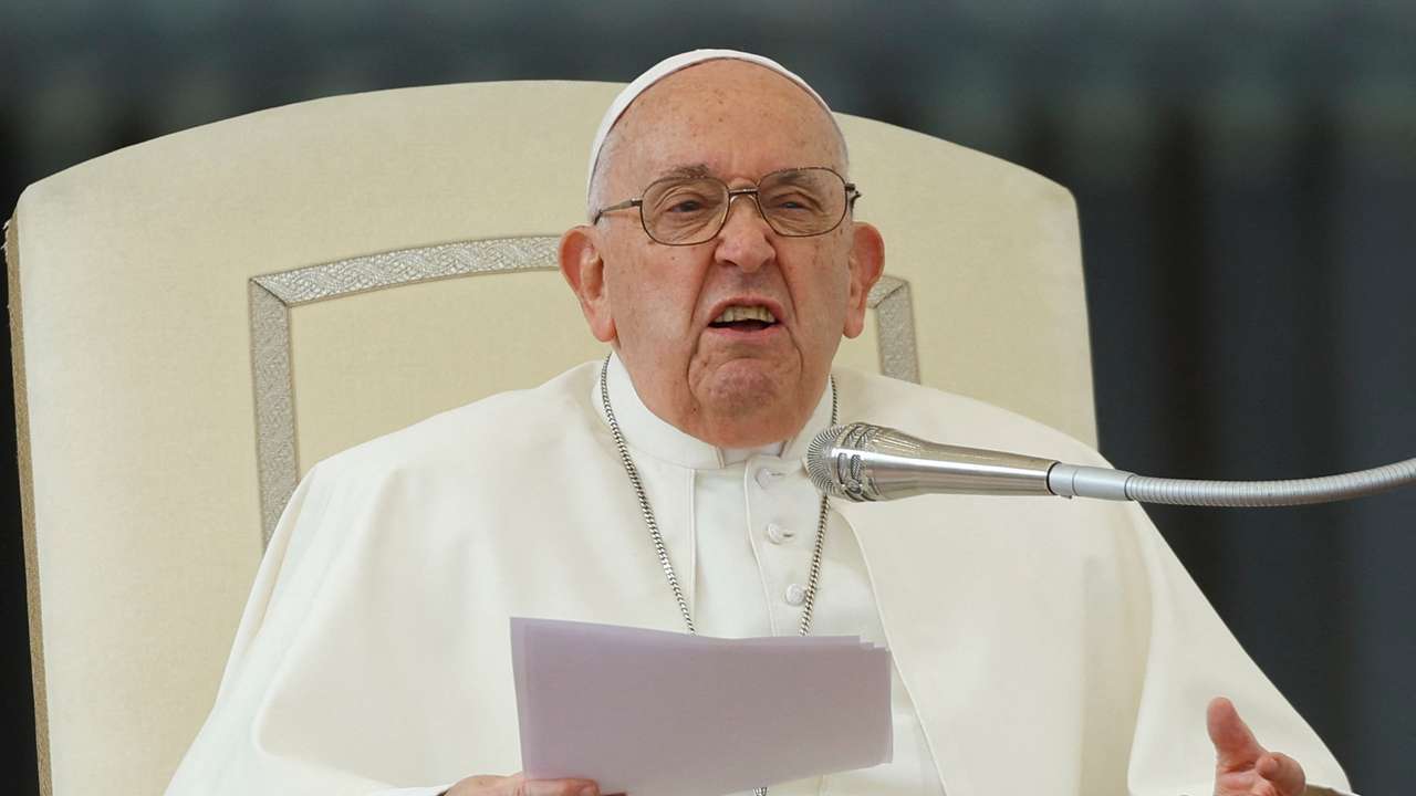 Pope Francis holds a weekly audience at the Vatican