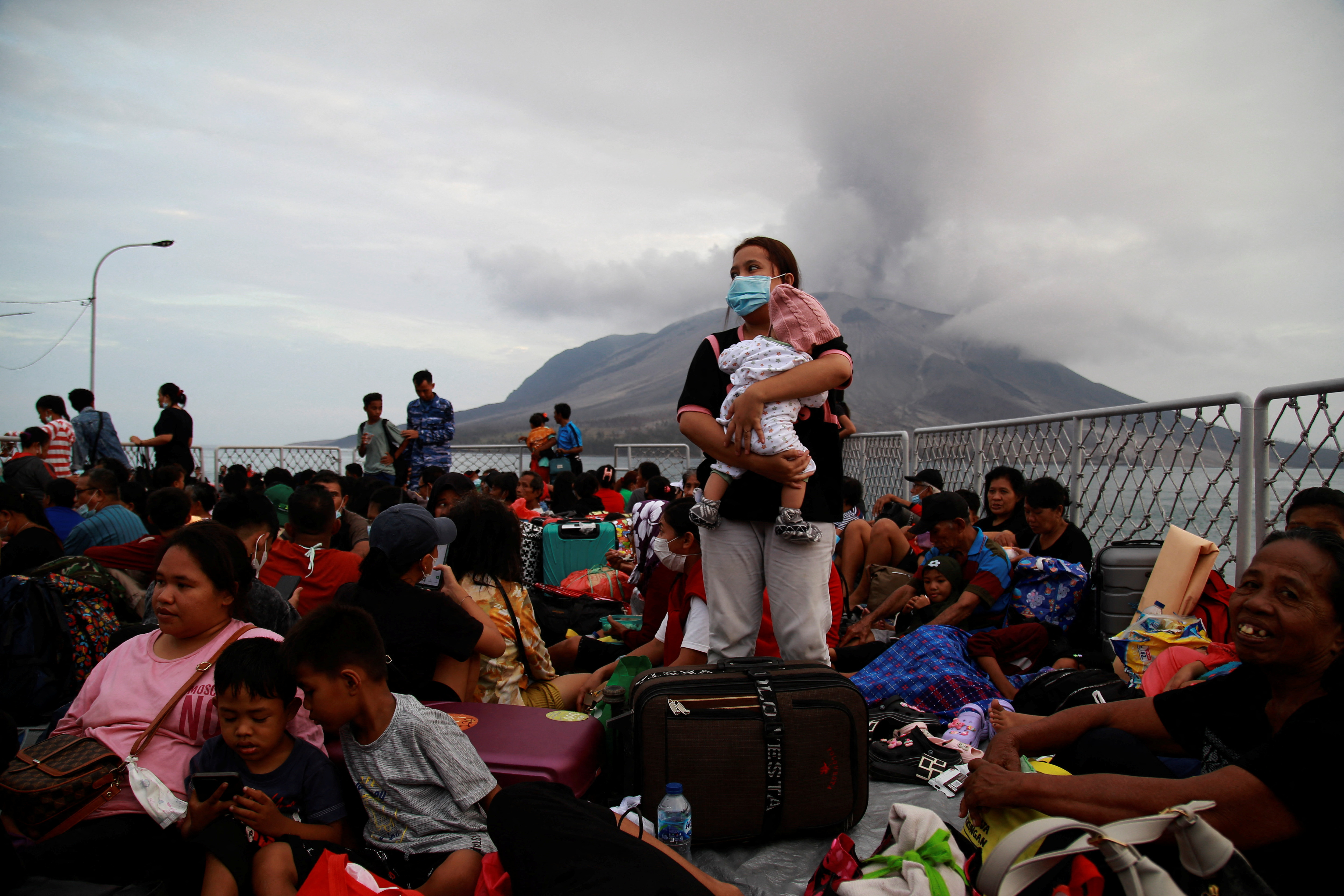 Evacuation continues following Indonesia's Ruang volcano eruption in Sitaro
