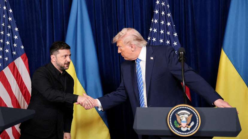 U.S. President Trump meets Ukrainian President Zelenskiy in Florida