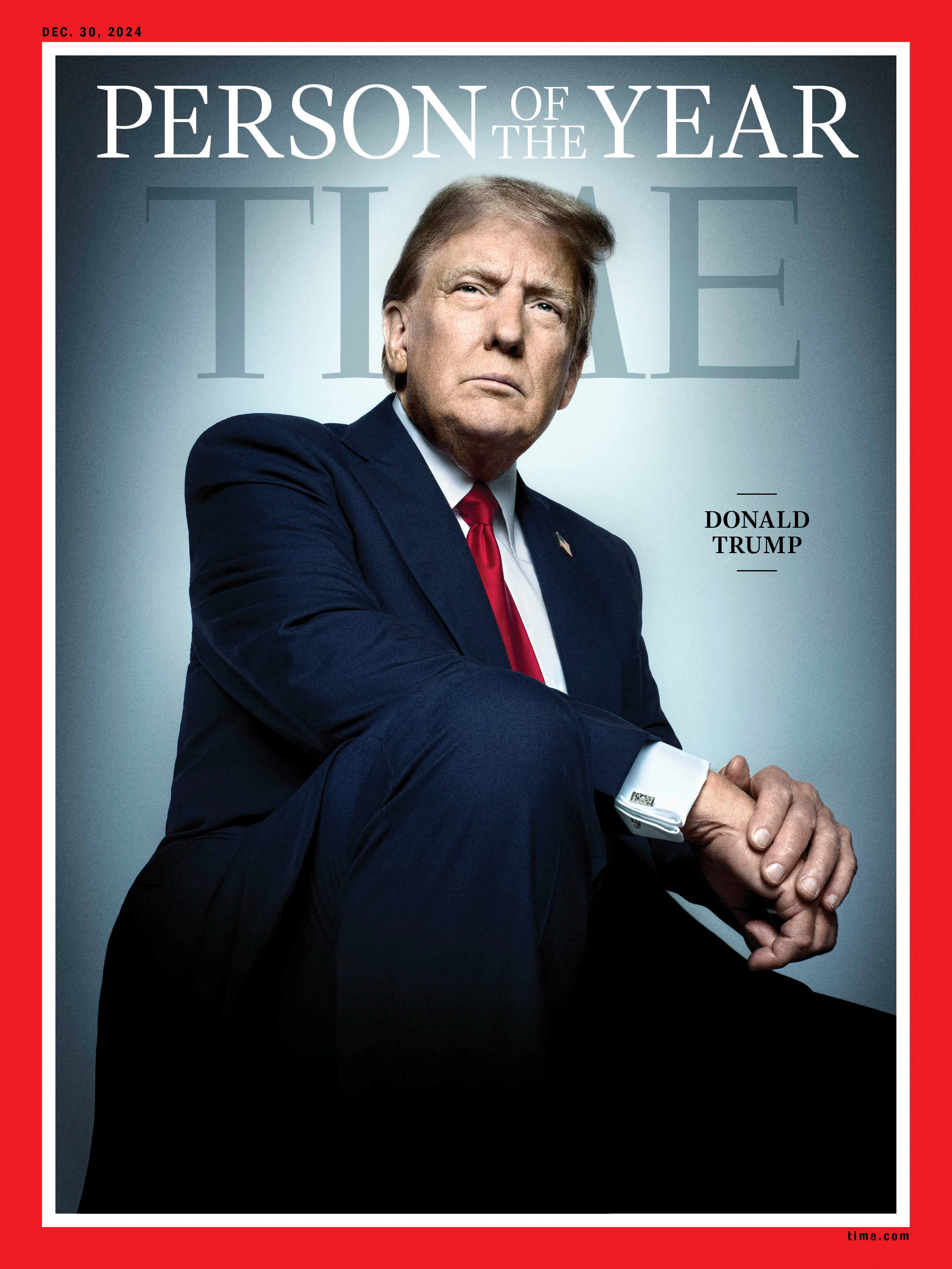 TIME names Donald Trump, President-elect of the United States, as 2024 TIME Person of the Year
