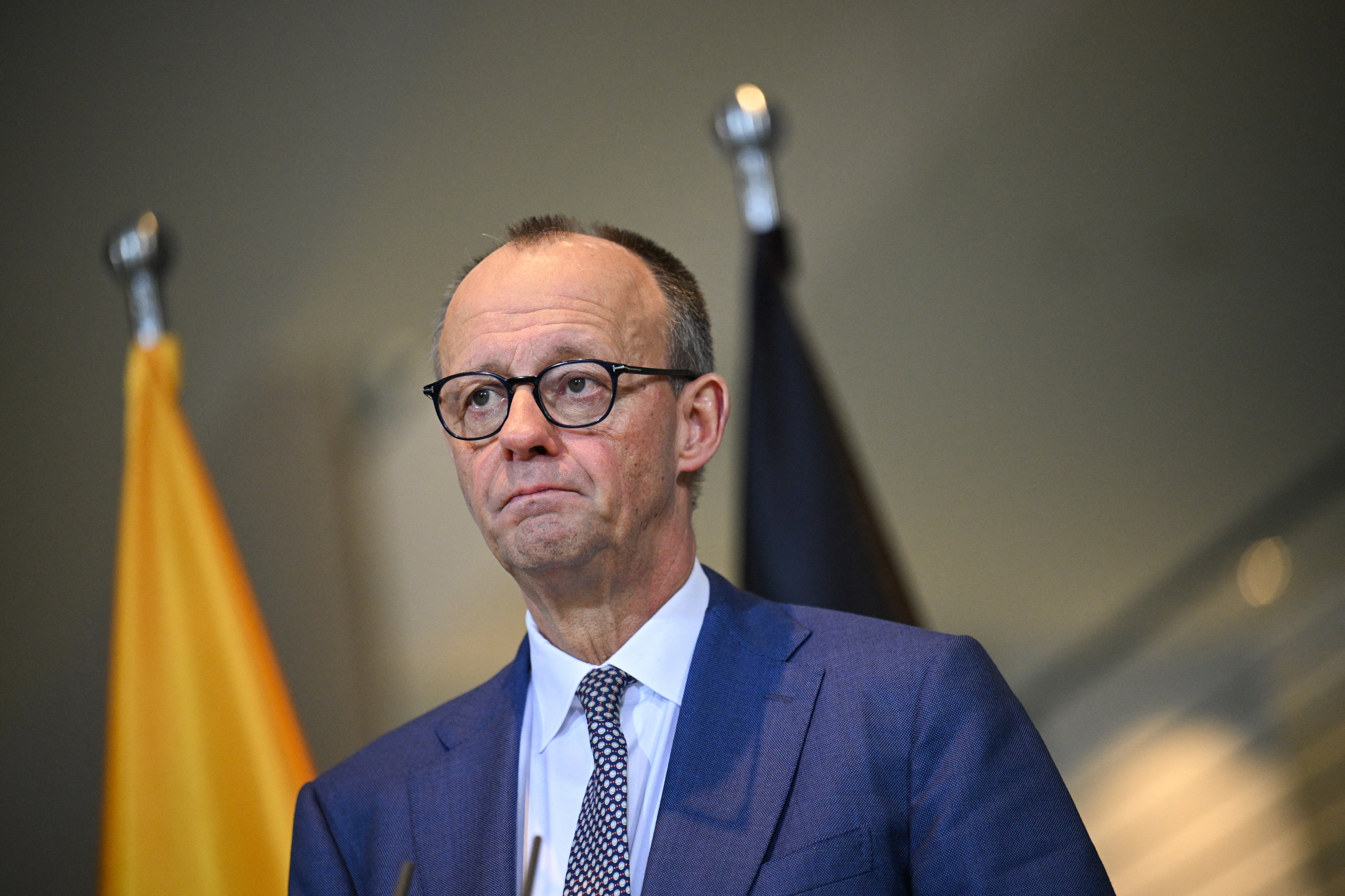 German Chancellor Merz and Lithuanian PM Ruginiene hold a press conference, in Berlin