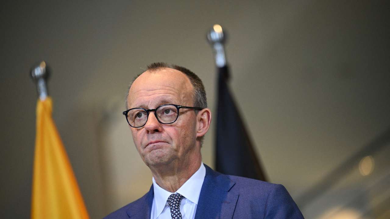 German Chancellor Merz and Lithuanian PM Ruginiene hold a press conference, in Berlin