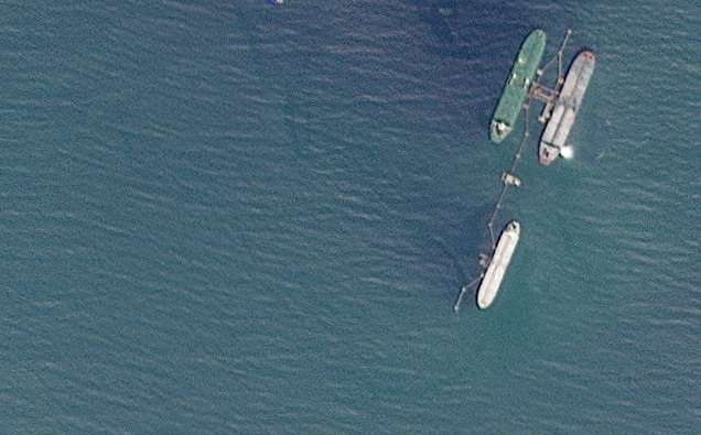 FILE PHOTO: Satellite image shows VLCC ship Skipper, believed to have been seized off the coast of Venzeuela