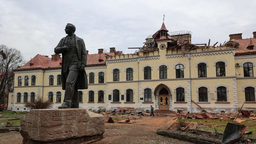 Aftermath of a Russian drone attack in Lviv region