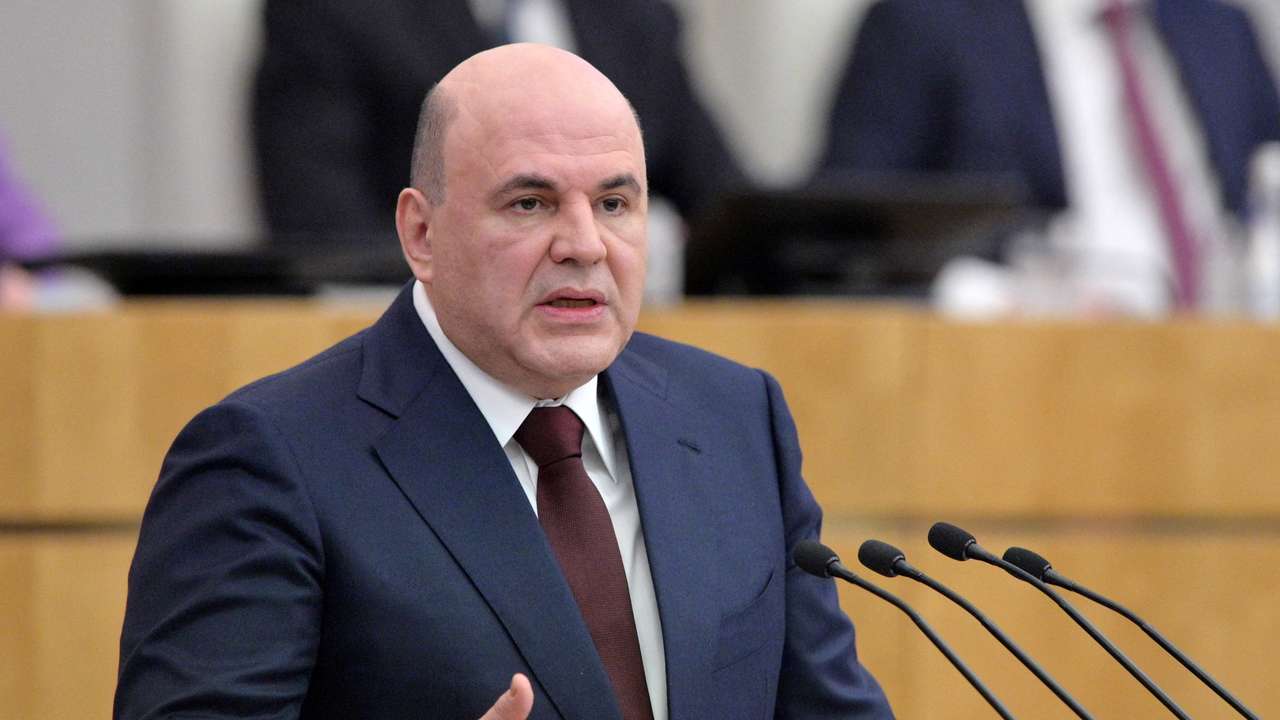 Russian Prime Minister Mishustin attends parliament session in Moscow