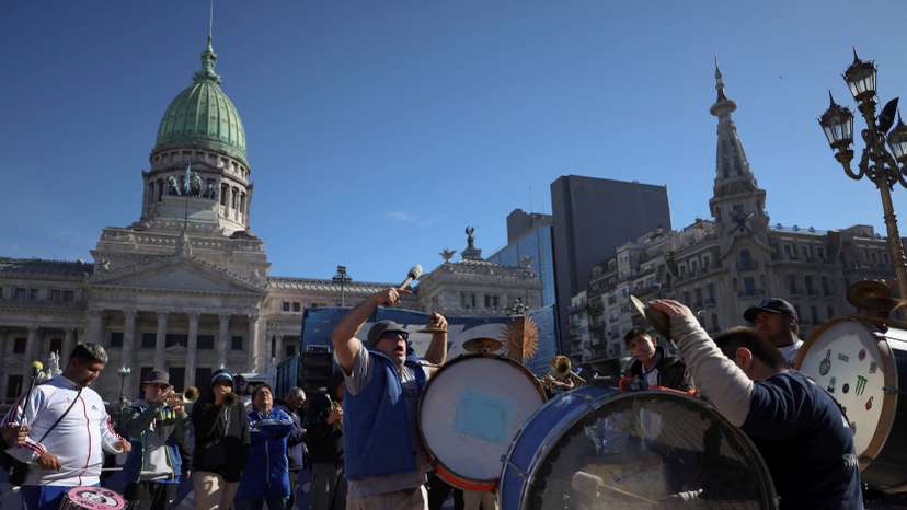 Members of Argentina's lower chamber meet to give the final vote on President Javier Milei's so-called 'Bases' bill, in Buenos Aires