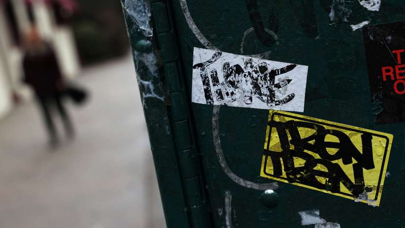 FILE PHOTO: Tren de Aragua graffiti is seen on a steel beam, as the Trump administration deported more than 200 Venezuelans, alleged members of the Venezuelan gang, to El Salvador over the weekend, in New York City
