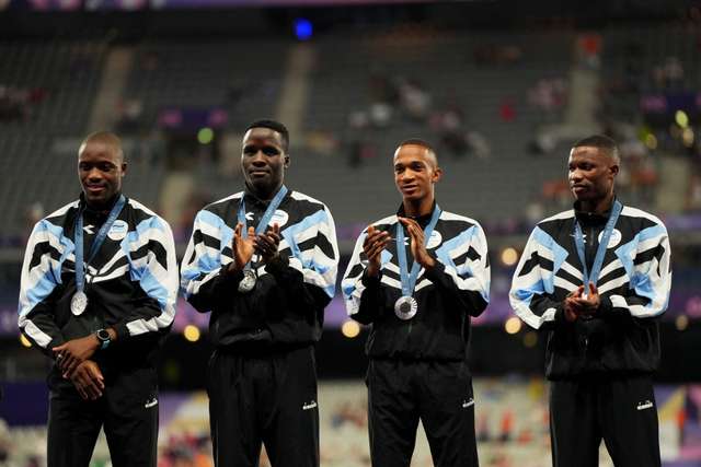 Athletics - Men's 4 x 400m Relay Victory Ceremony