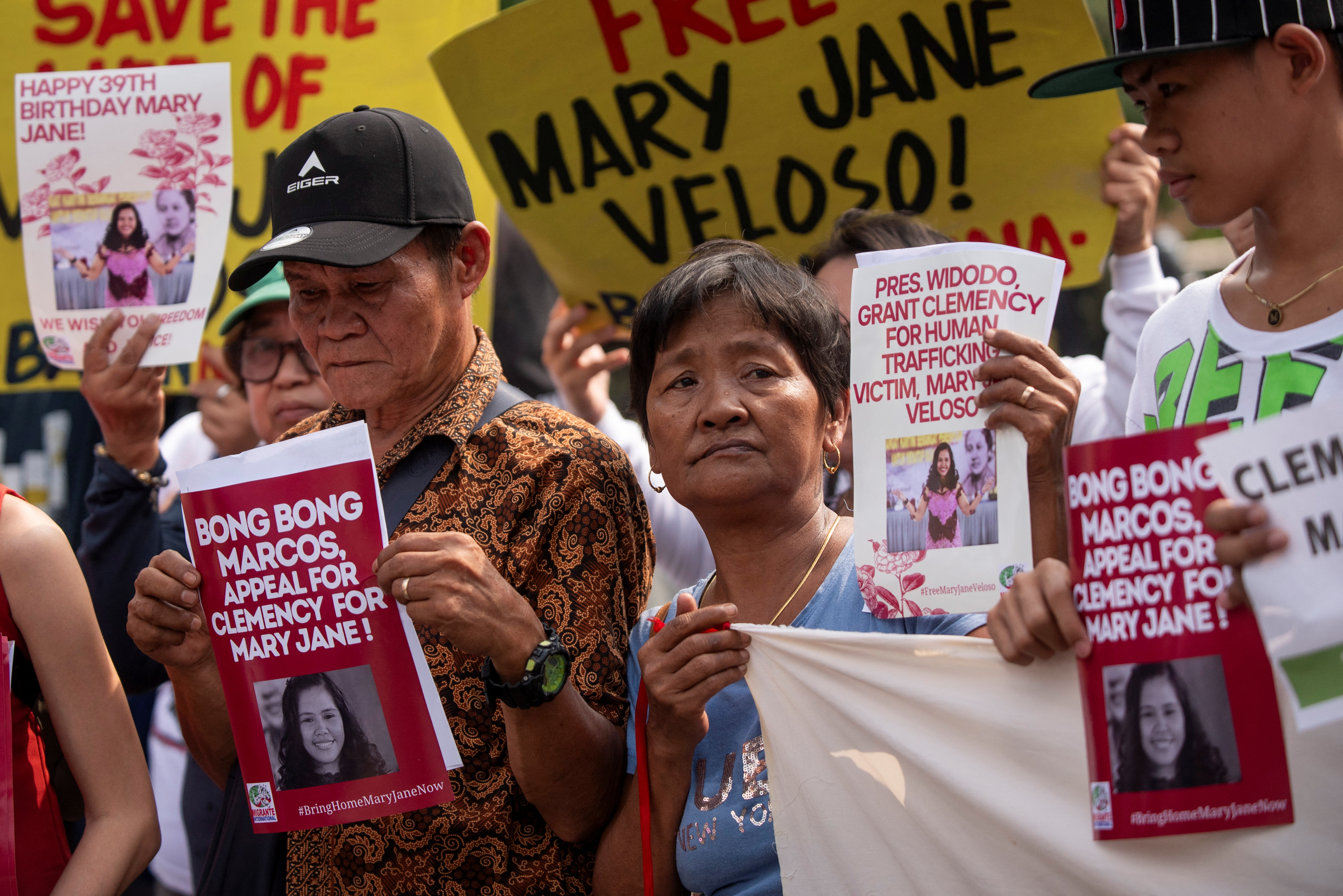 Protest during Indonesia President Joko Widodo's visit in Manila