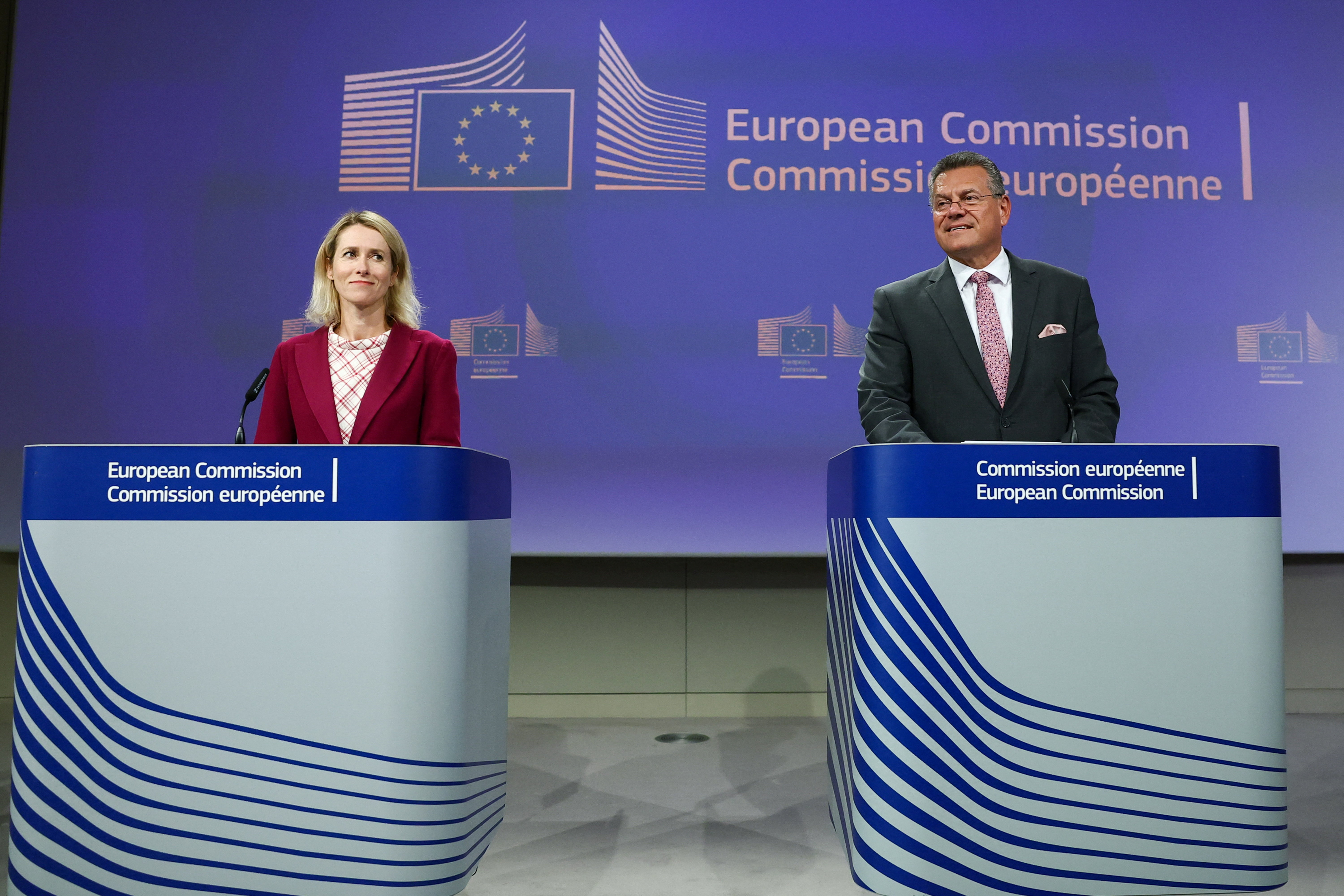 European Commission presents EU-Mercosur and EU-Mexico trade agreements for approval, in Brussels