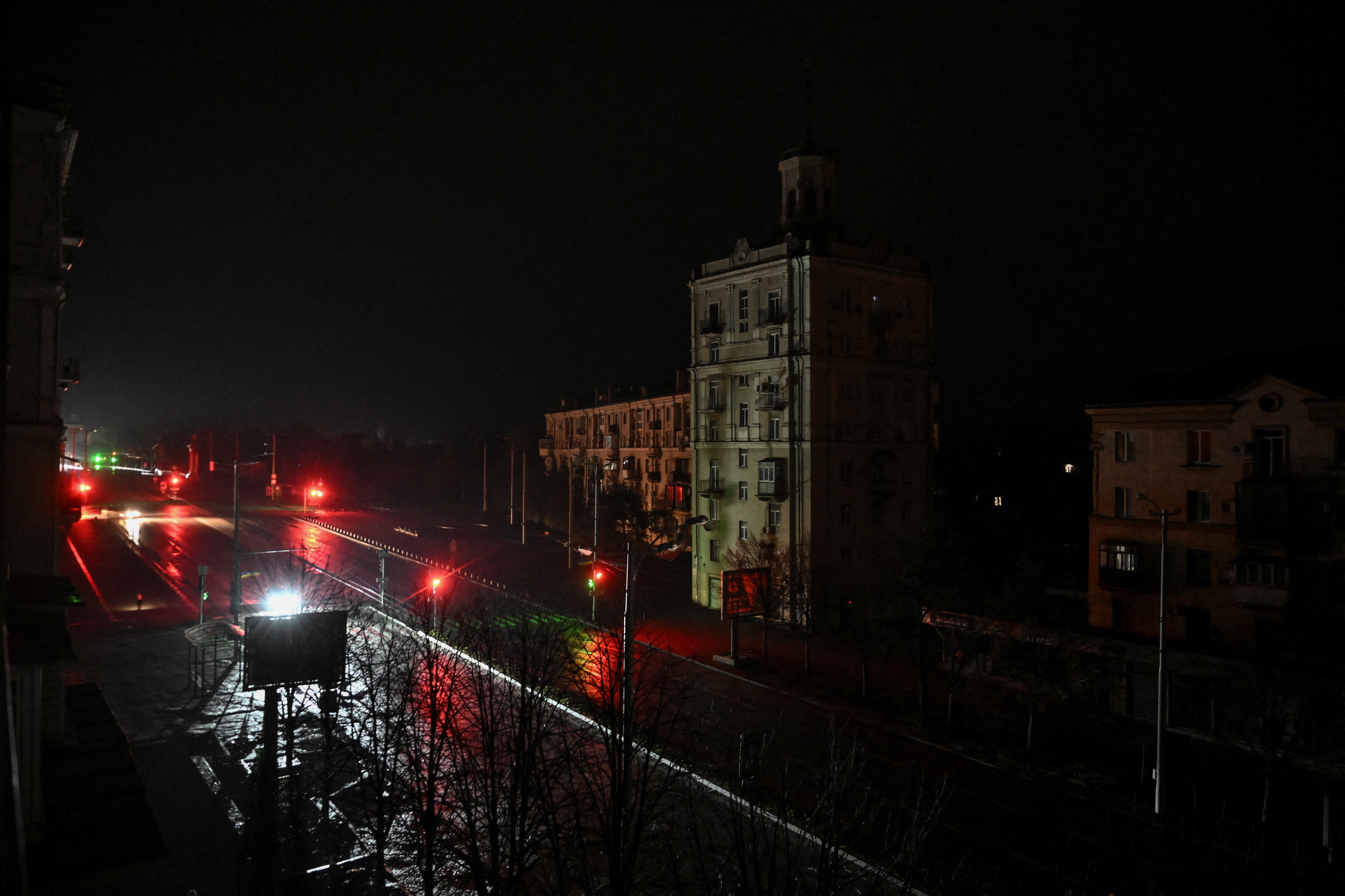 Power blackout in Zaporizhzhia