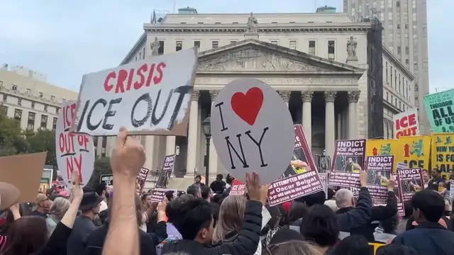 New York protesters demand ICE removal after agent shoots Dominican man