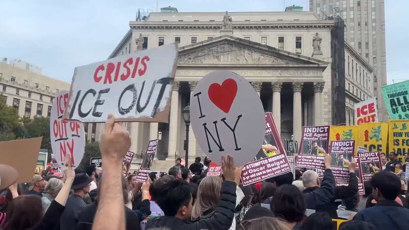 New York protesters demand ICE removal after agent shoots Dominican man