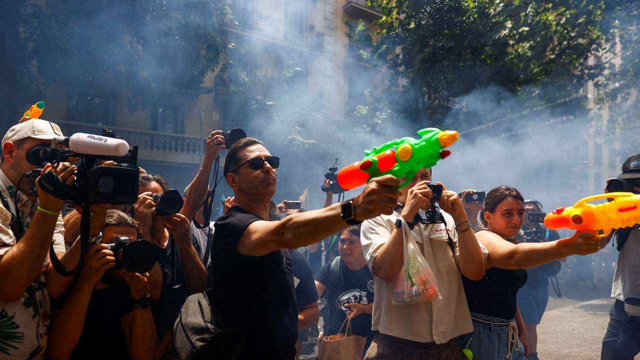 Anti-tourism protest in Barcelona