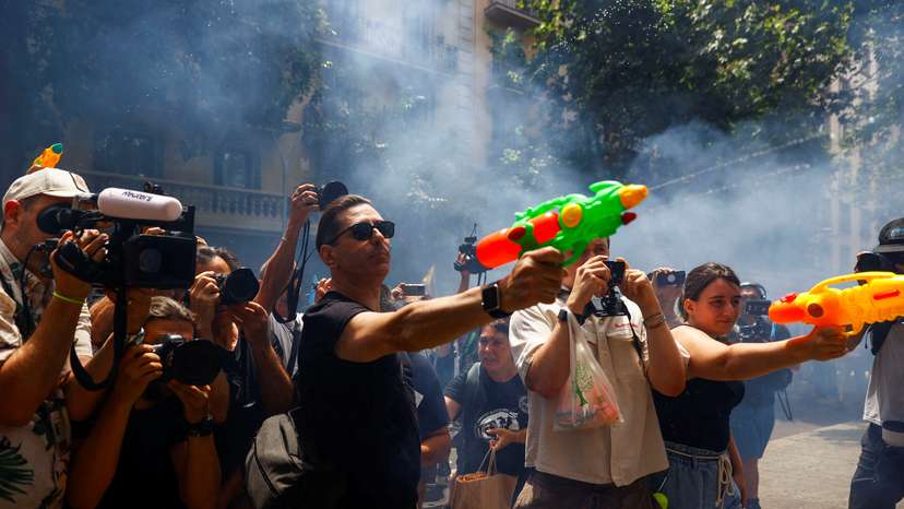 Anti-tourism protest in Barcelona