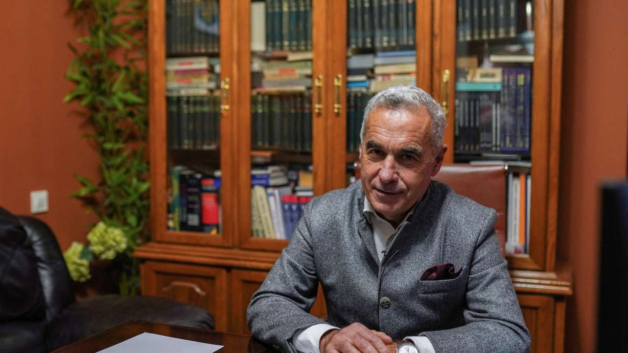 Romanian independent far-right presidential candidate Calin Georgescu
