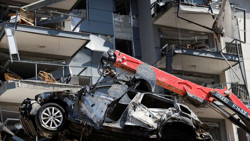 Aftermath of Iran's missile strike on Israel