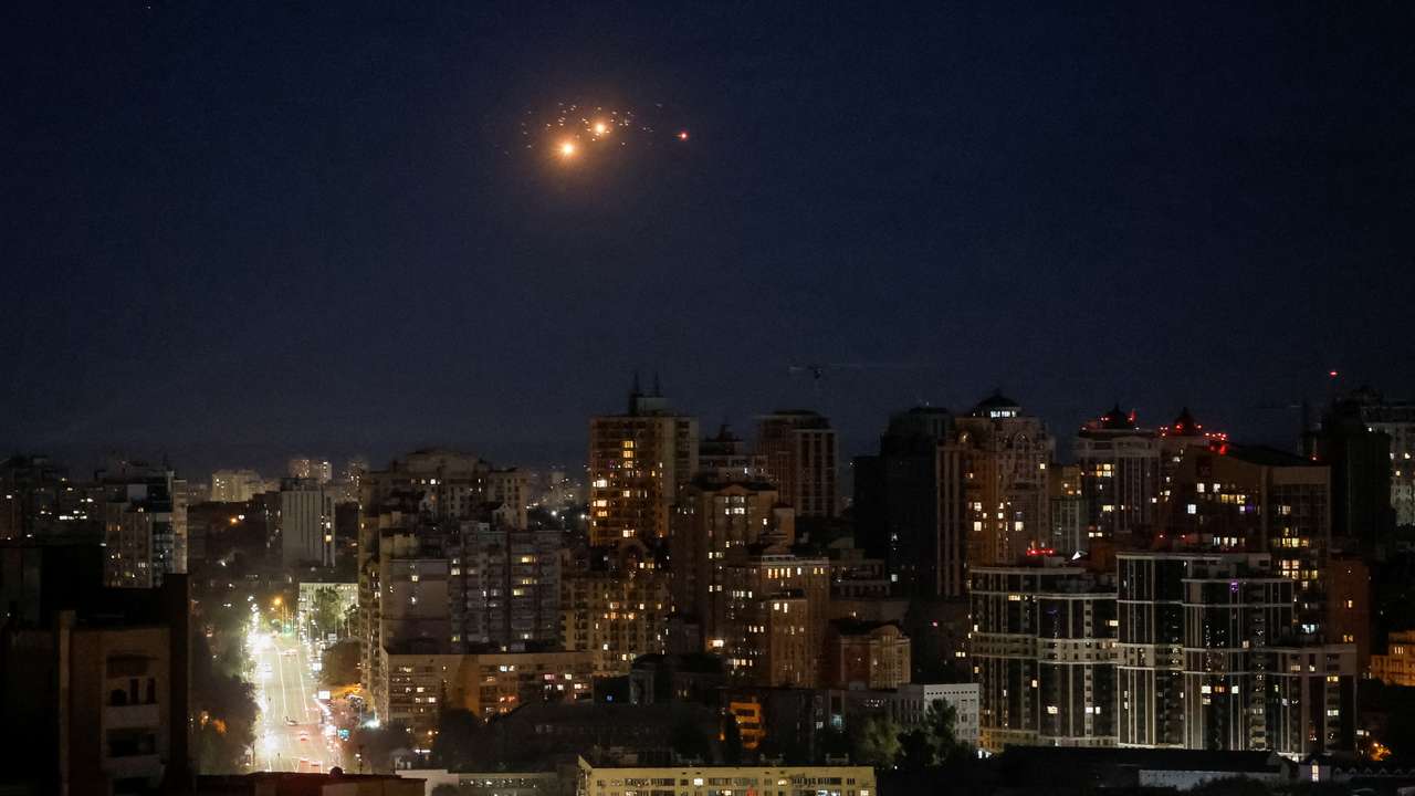 Russian drone strike in Kyiv