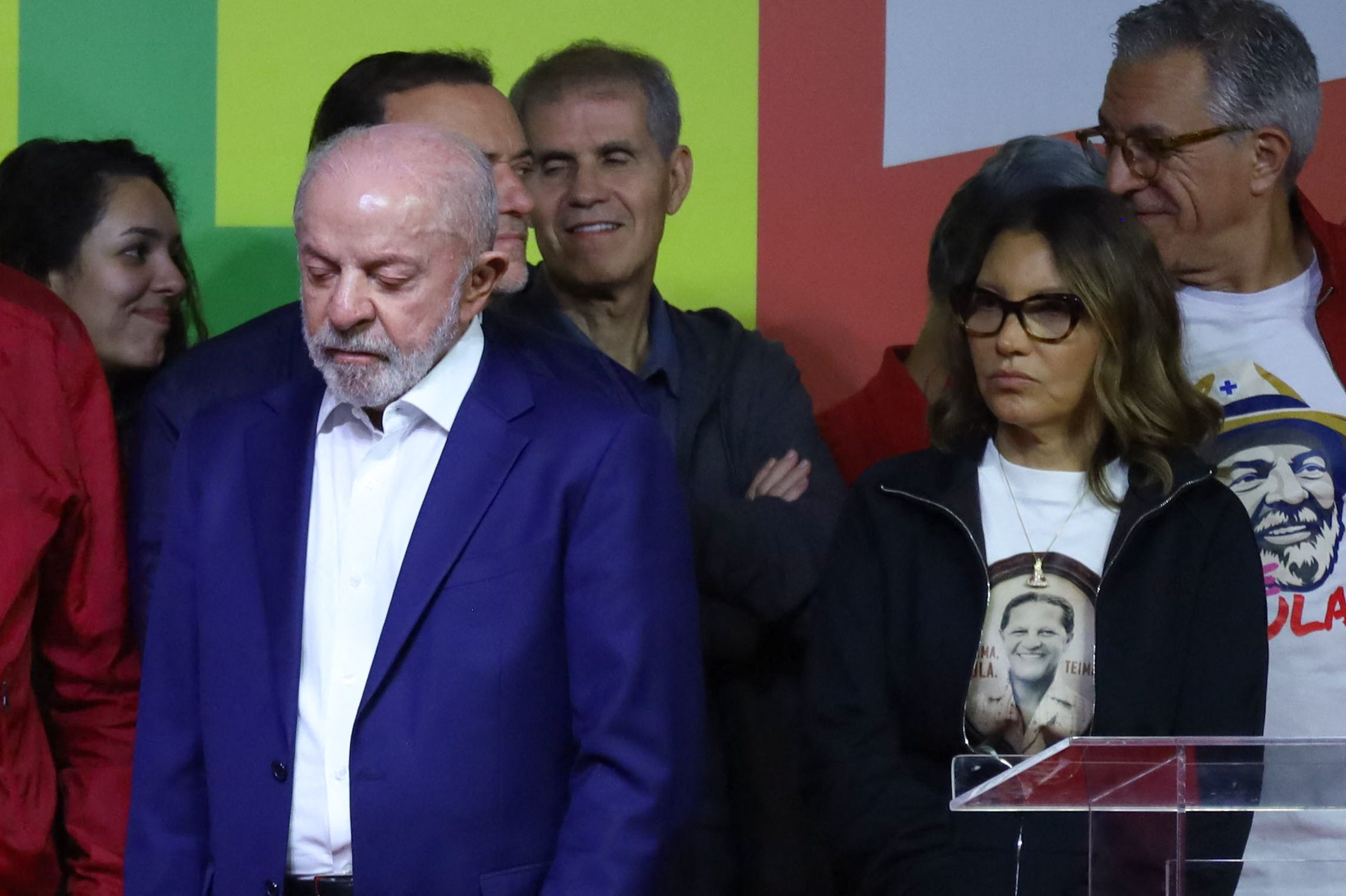 Lula delivers speech in Sao Paulo following first round of presidential election