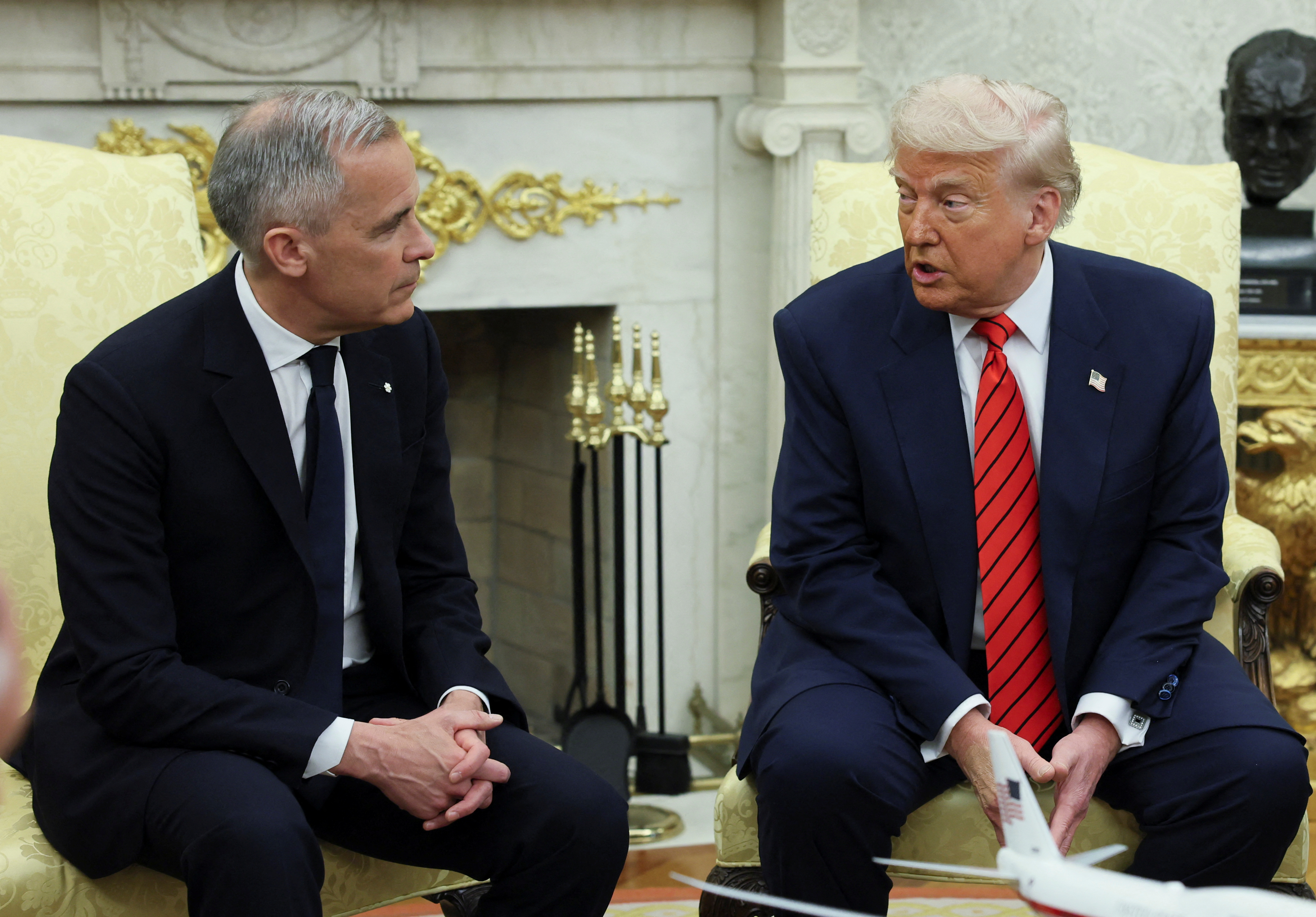 U.S. President Donald Trump meets Canadian Prime Minister Mark Carney in Washington