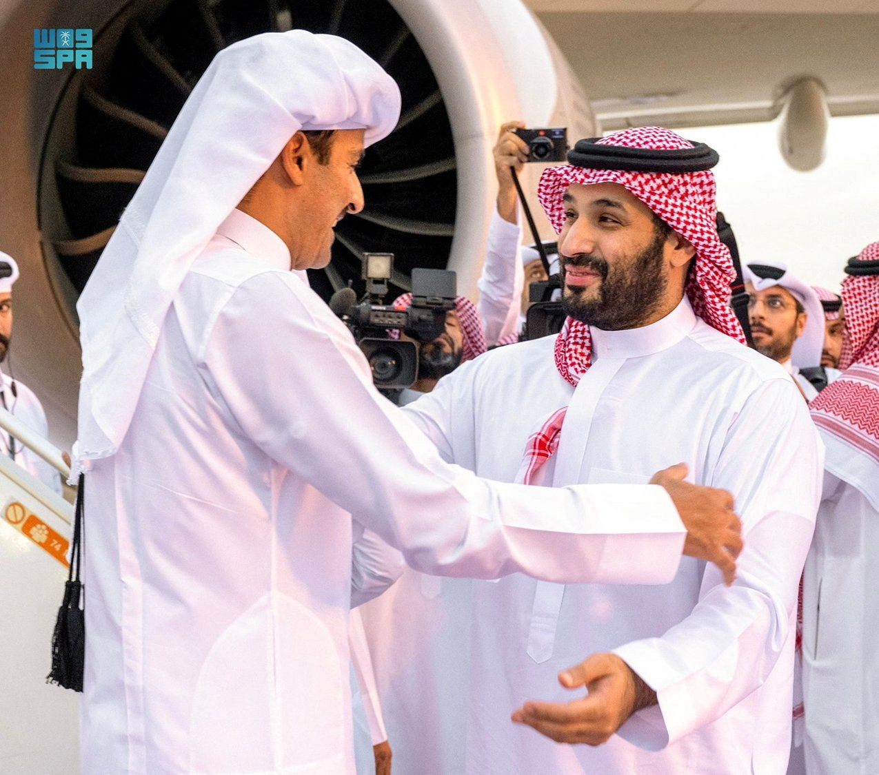 Qatar Emir Sheikh Tamim bin Hamad al-Thani arrives in Riyadh
