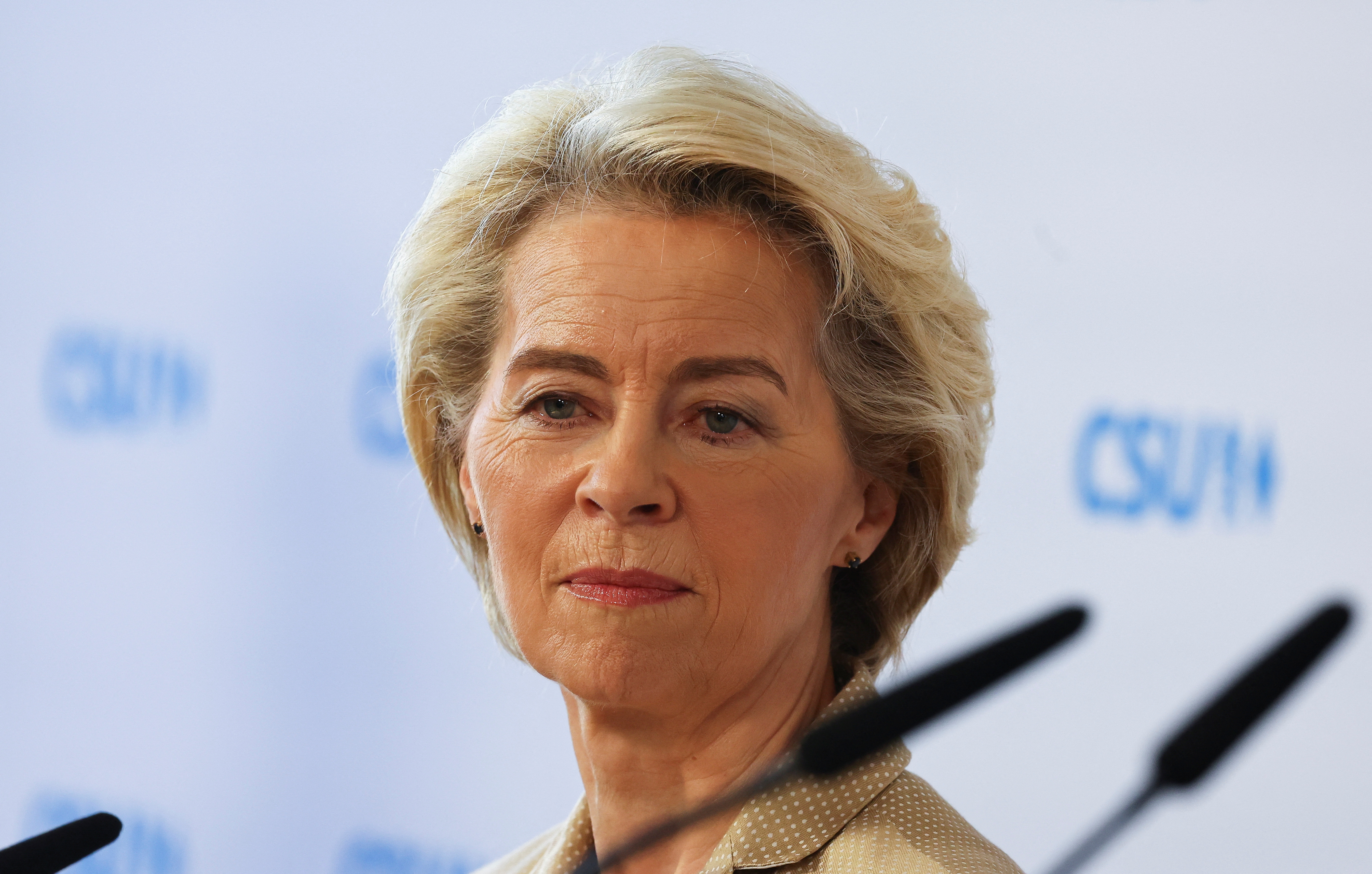 NATO Secretary General Stoltenberg and EU Commission President von der Leyen attend the Munich Security Conference