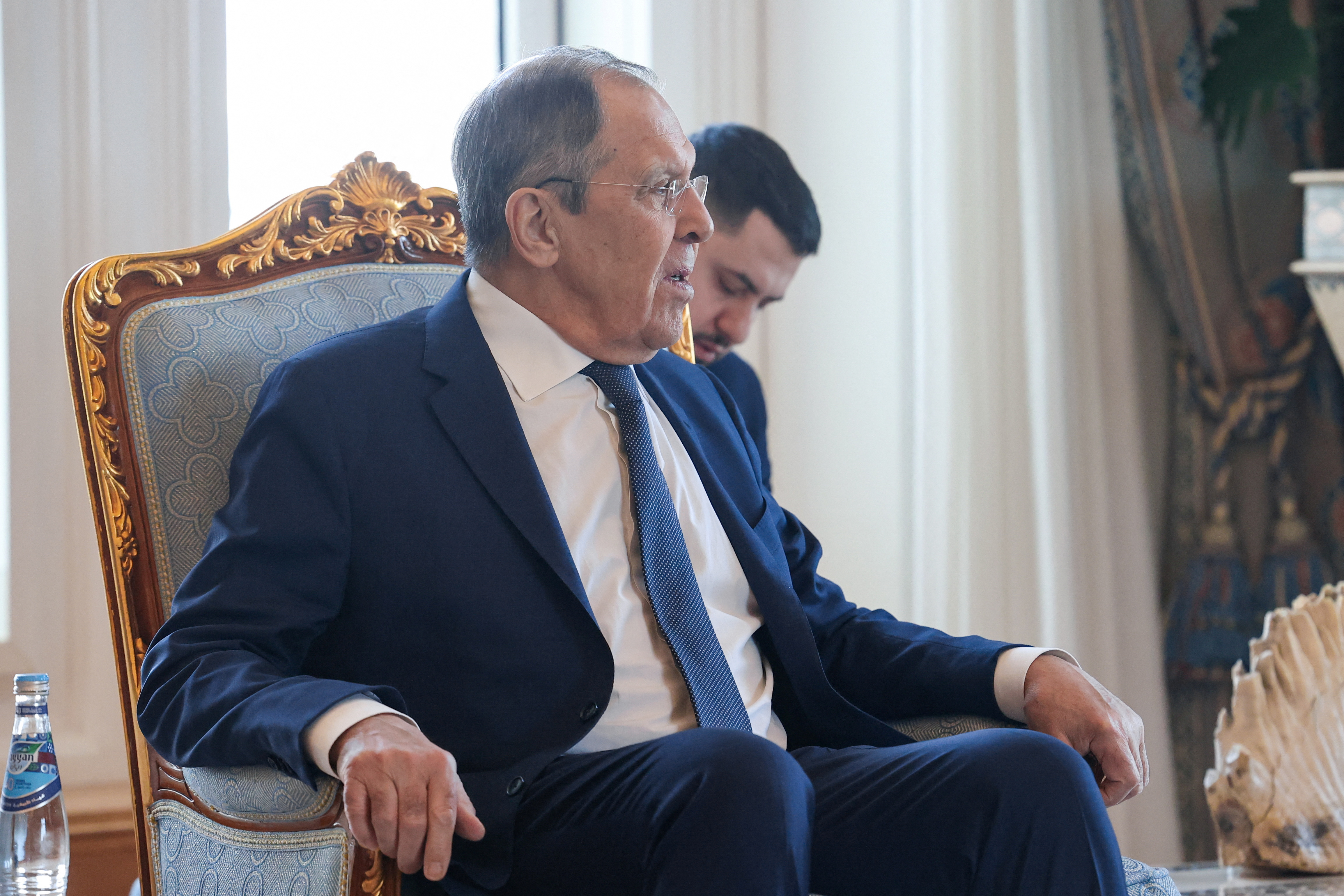 Russia's Foreign Minister Sergei Lavrov visits Doha