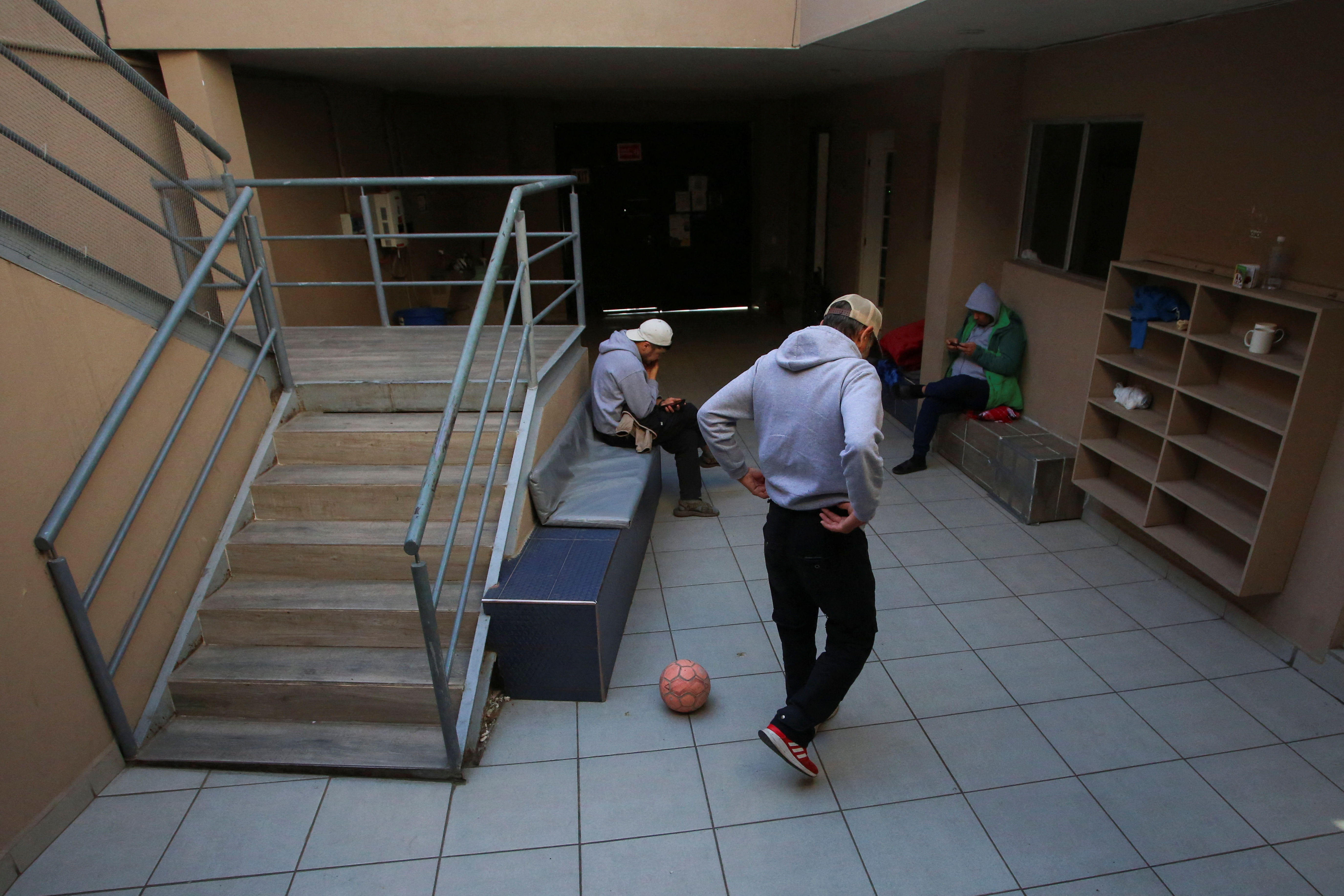 Muslim migrants stranded after U.S. President Donald Trump border crackdown are seen at the Assabil muslim shelter, in Tijuana