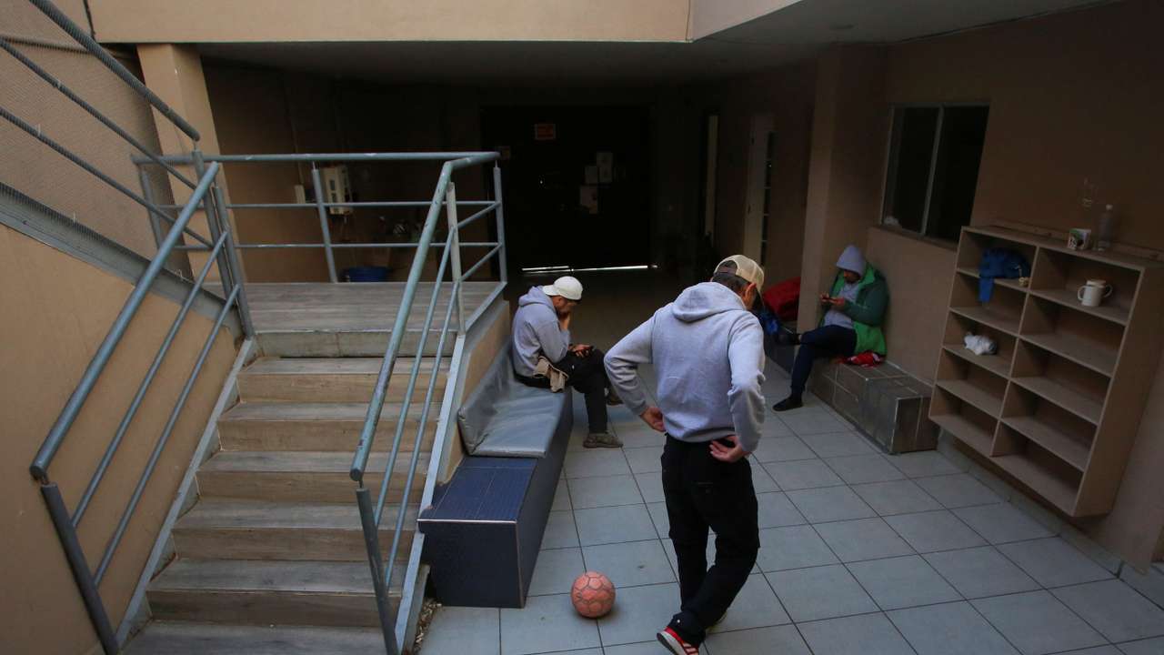 Muslim migrants stranded after U.S. President Donald Trump border crackdown are seen at the Assabil muslim shelter, in Tijuana