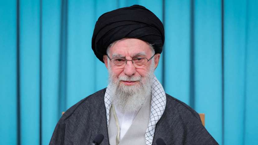 FILE PHOTO: Iran's Supreme Leader Ayatollah Ali Khamenei speaks during a televised speech in Tehran