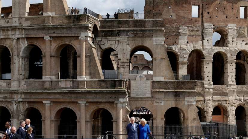 Britain's King Charles and Queen Camilla visit Italy