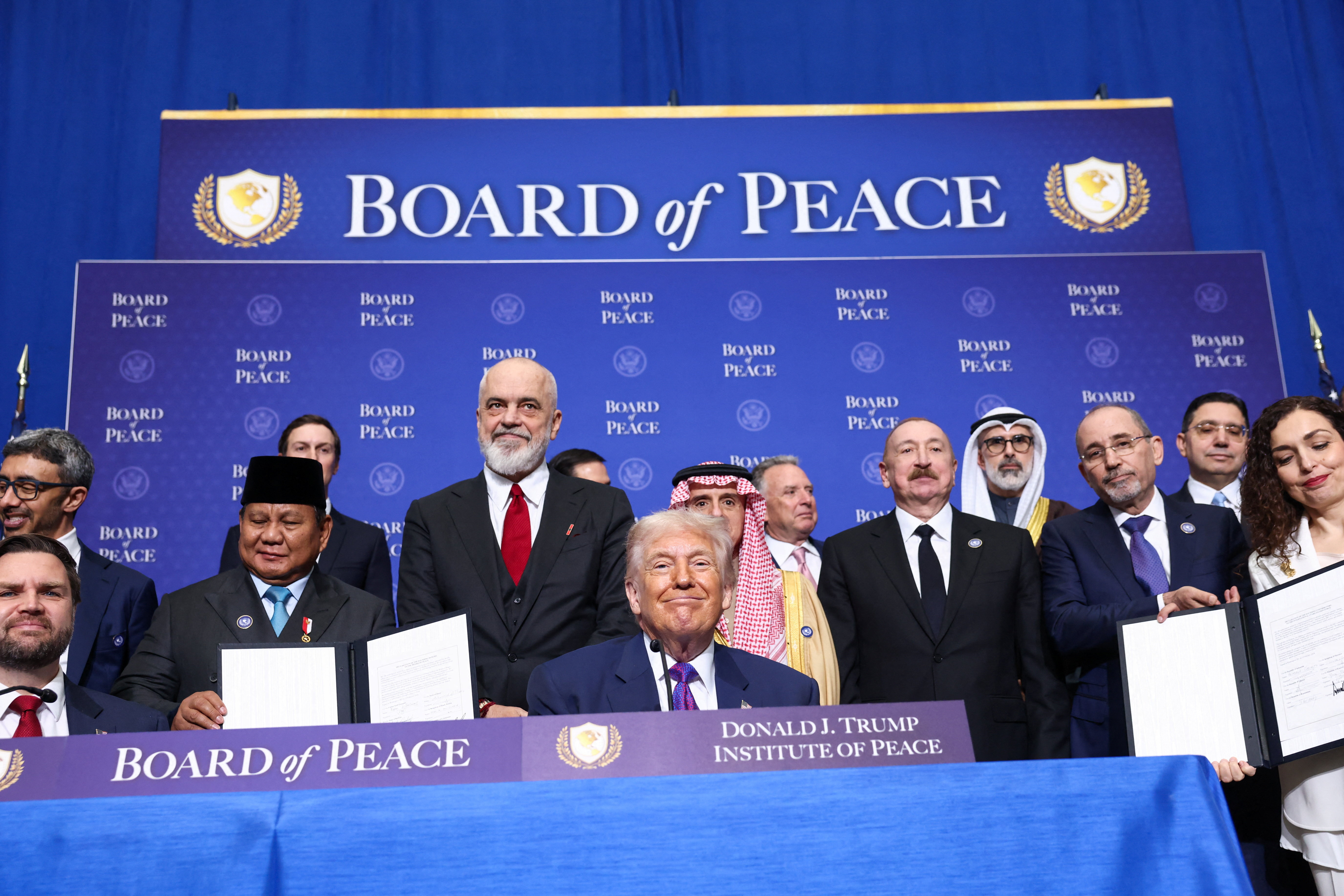 Inaugural meeting of the Board of Peace, in Washington