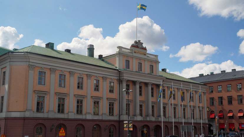 FILE PHOTO: A general view of the Swedish foreign ministry in central Stockholm