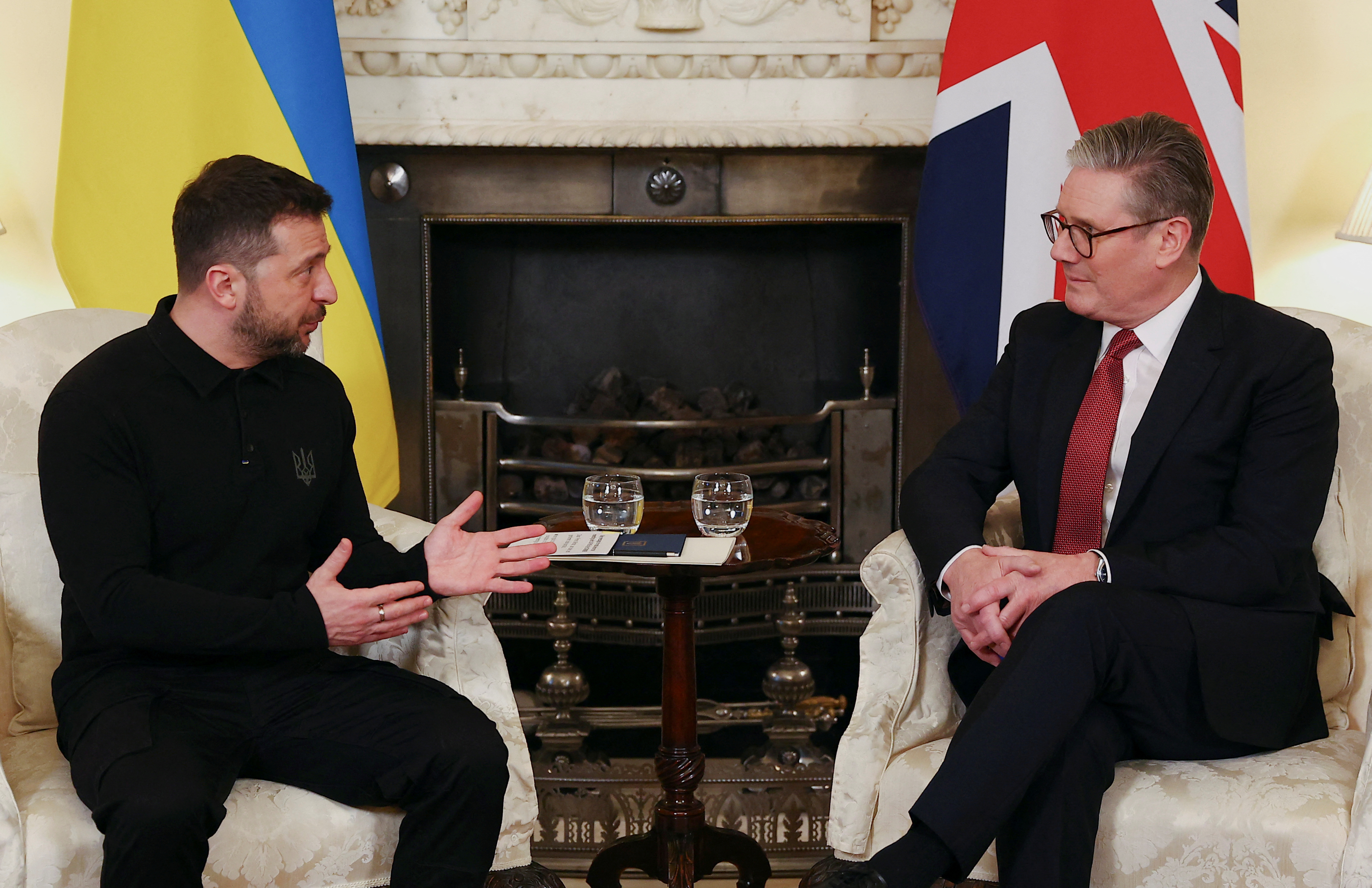 Ukrainian President Zelenskiy meets with British PM Starmer in London