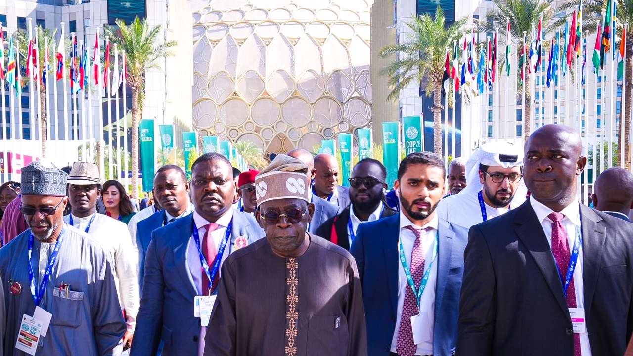 The Nigeria Delegation led by President Bola Tinubu at the COP28 in Dubai, UAE
