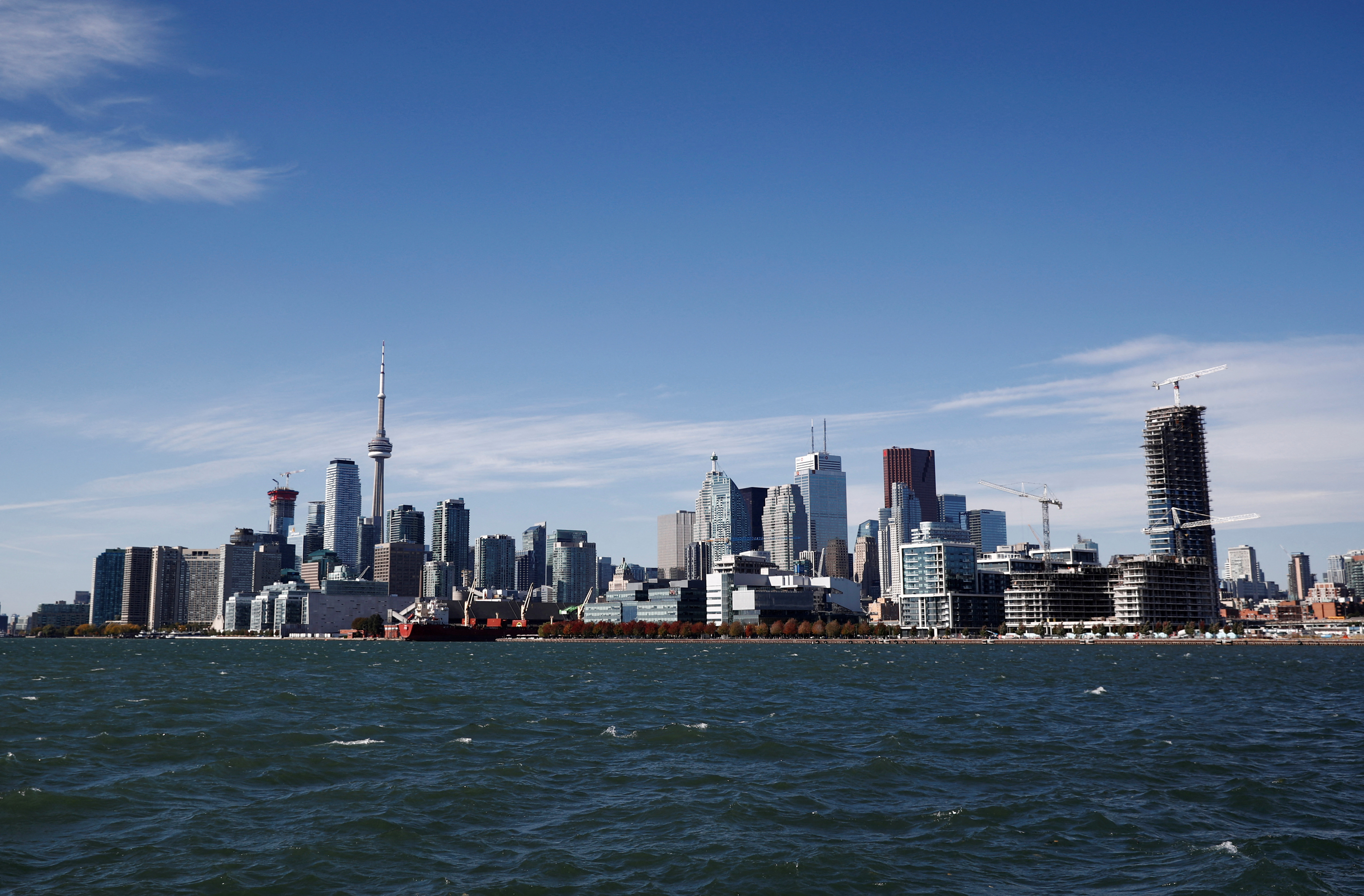 FILE PHOTO: Toronto skyline stands on the waterfront before Alphabet Inc, the owner of Google, announced the project "Sidewalk Toronto\