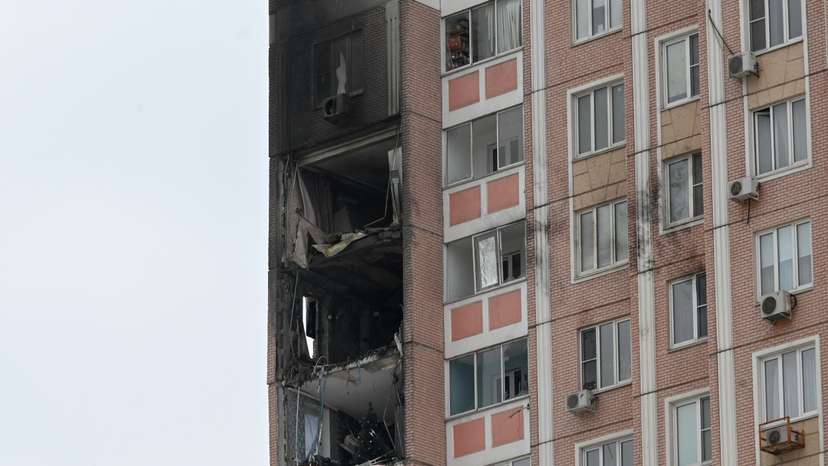 Aftermath of drone attack in Rostov-on-Don